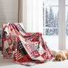 Lomsoe Christmas Flannel Blanket, Soft Blanket, Cozy Lightweight Throw Blanket for Couch Bed Sofa. - 3 of 4