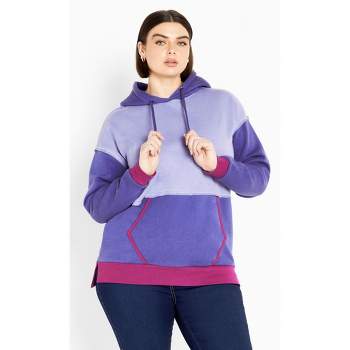 Women's Plus Size Tahlia Hoodie - purple | AVENUE LEISURE