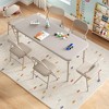 7-Piece Kids Folding Table and Chairs Set, Toddlers Children's Activity Table and Chairs Set for Dining Room,Daycare,Classrooms - 3 of 4
