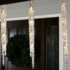 GE StayBright Random Sparkling 13-Count 52 LED Ice Crystal Icicle Set Warm White - 2 of 3