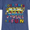 Girls' - SpongeBob SquarePants - Four Times The Fun Fitted Short Sleeve Graphic T-Shirt - 2 of 4