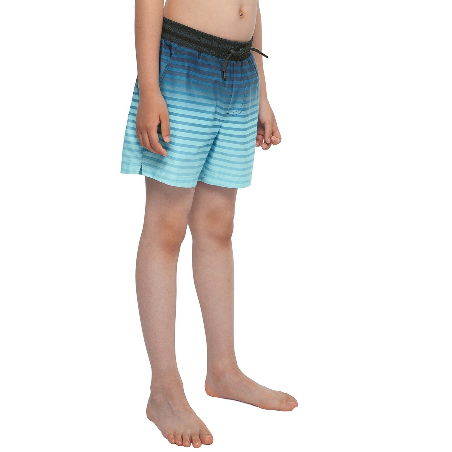 Детские шорты Rokka&Rolla Boys' Swim Shorts with Compression Liner-Blue Stripe, цвет: Синий — фото 8