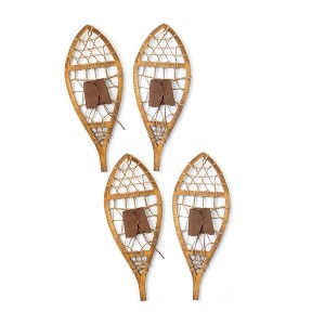 Vintage Wood Hanging Snow Shoe Decor (Set of 4) - 1 of 1