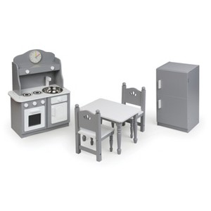 Kitchen Furniture Set for 18" Dolls - Gray/White - 1 of 4