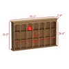 FUFU&GAGA Classic Wooden Wall - Mounted Shelf Mug Rack - Multi - Compartment Display Shelf for Kitchen & Living Room Wall Cabinet - 3 of 4