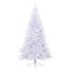 vidaXL Artificial Half Christmas Tree White PVC, Steel - 6 x 4 ft White - 3 of 4