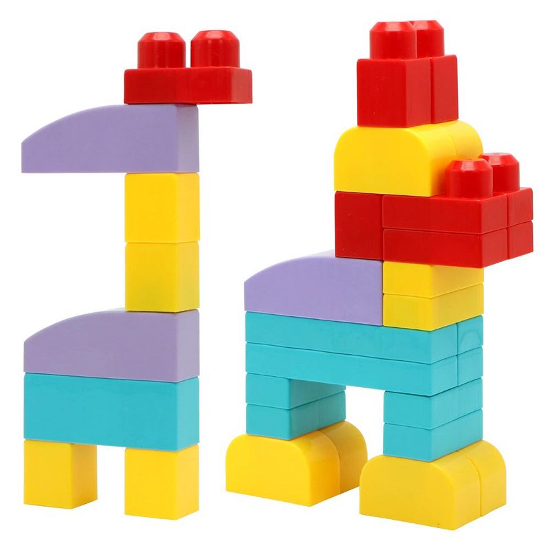 Syncfun 100 Pcs Kids Building Blocks Bricks STEM Game Set, Classic Basic Big Large Education Toy for Boys Girls 3+ Years Christmas Birthday Gift, 5 of 8