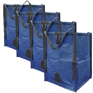 Heavy Duty Home and Yard Bags, Blue - 48 Gallons Holds Up to 1500 Pounds - 4 PACK - 1 of 4