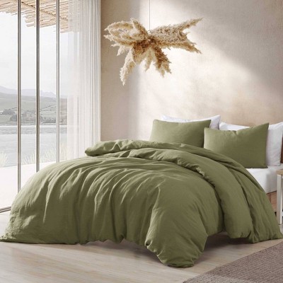 Riverbrook Home King Logan Duvet Covers Light Green
