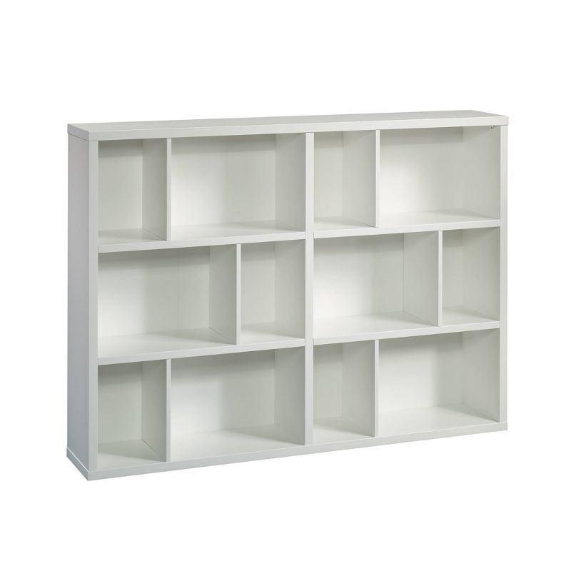 44.13&#34;12 Cubbies Horizontal Style Bookcase White - Sauder: Modern Display Shelves, Lightweight MDF Construction, Soft White Finish, 1 of 7