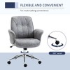 TiramisuBest Microfiber Height-Adjustable Home Office Chair, Light Gray - 4 of 4