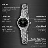 Peugeot Women 22mm Round Silver Self-Adjust Link Bracelet Watch - 3 of 4