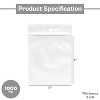 PSBM 1000 Pieces, 6" x 9", 2 Mil Clear Re-closable Bags with Hang Hole for Storage - 3 of 4