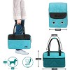 PetAmi Dog Purse Carrier, Airline Approved Soft Sided Pet Carrying Bag Pockets, Ventilated Puppy Cat Travel Carry Tote, Fleece Bed - 2 of 4