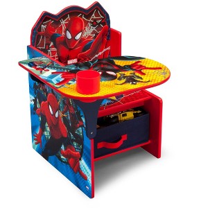 Delta Children Spider-Man Kids Chair Desk with Storage - 1 of 4