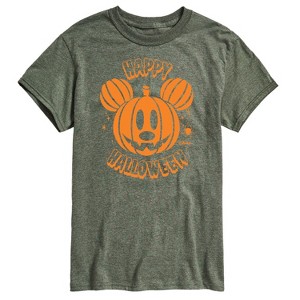 Men's - Disney - Mickey Pumpkin Short Sleeve Graphic T-Shirt - 1 of 4