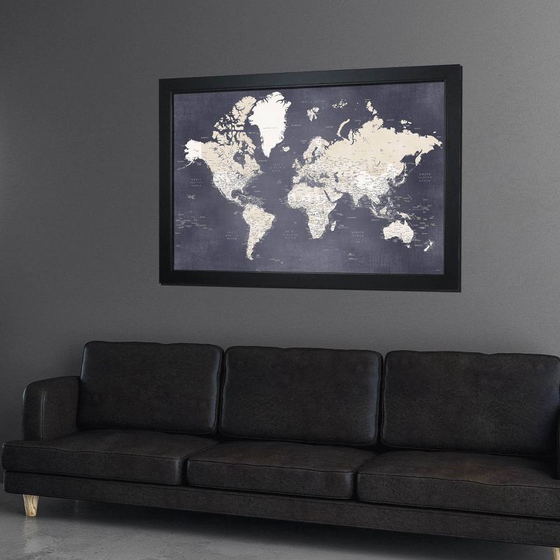 Home Magnetics World Map - L Midnight Blue, 2 of 6