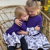The Pink Picket Fence Twirl Dress Set of 2 – Soft Cotton Dresses in Pink Floral & Purple Hippo – Sensory-Friendly - 4 of 4
