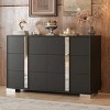 Elegant 6-Drawer Dresser with Metal Handles, Modern Storage Cabinet for Bedroom & Living Room-Maison Boucle - 2 of 4