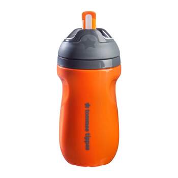 Tommee Tippee 9 fl oz Insulated Spill Proof Portable Toddler Sippy Straw Cup - Orange