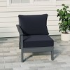 WestinTrends  Avalon Outdoor Patio HDPE Left Arm Facing Sectional Corner Club Chair with Patio Cushions - 2 of 4