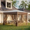 Resenkos Backyard Garden Canopy, Camping Canopy Screen Tent,10' x 10' Pop Up Canopy Tent with Netting, Instant Sun Shelter with Wheeled Carry Bag and - 2 of 4