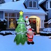 Northlight LED Lighted Inflatable Christmas Tree with Santa and Friends Outdoor Decoration - 8.25' - image 2 of 4