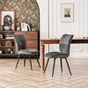 YOUNIKE Fabric Velvet Dining Chairs Set of 2 Mid-century Modern Upholstered Dining Room Chairs for Kitchen Reading Room 18.5"W x 16.93"D - 4 of 4