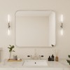 40 in. W x 36 in. H Rectangular Aluminum Framed Wall Bathroom Vanity Mirror in Silver - 3 of 4