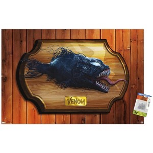 Trends International Marvel Venom: The Last Dance - Symbiote Fish Plaque Unframed Wall Poster Prints - 1 of 4