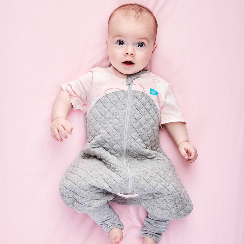 Love To Dream Sleep Suit 1.0 TOG Adaptive Wearable Blanket - Pink Clouds, 2 of 5