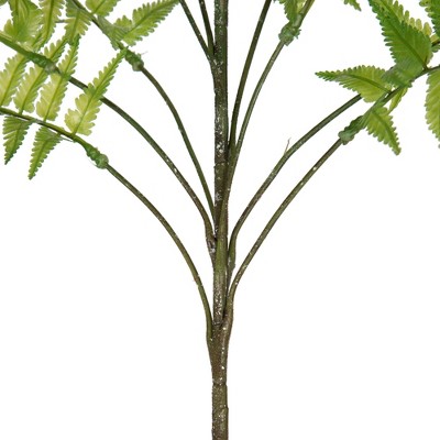 33.5" Green Artificial Fern Leaves Spray for Outdoor Decor