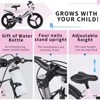 Gulches 16 inch kids bike high carbon steel frame adjustable seat water bottle for girls and boys ages three to nine Pink - 2 of 4