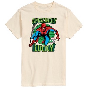 Men's - Marvel - Spider-man St. Patrick's Day Amazingly Lucky Short Sleeve Graphic T-Shirt - 1 of 4