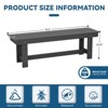 Hyleory HDPE Outdoor Patio Dining Bench - Durable & Weather Resistant Simple Stool - 4 of 4