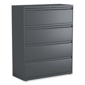 Alera Lateral File, 4 Legal/Letter/A4/A5-Size File Drawers, Charcoal, 42" x 18.63" x 52.5" - 1 of 4
