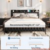 Upholstered Platform Bed w/ Charging Station | 12" Underbed Storage & Metal Frame | Quiet Tool-Free Assembly for Primary Bedroom (3 Sizes) - 3 of 4