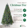 Home Heritage 1-1.75" Artificial Christmas Tree Base Rotating Metal Stand with Cascade Quick Set 7 Foot Pre-Lit Artificial Christmas Tree - 4 of 4
