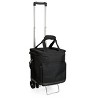 Legacy Cellar 6-Bottle Wine Carrier and Cooler Tote with Trolley - Black/Gray - image 2 of 4