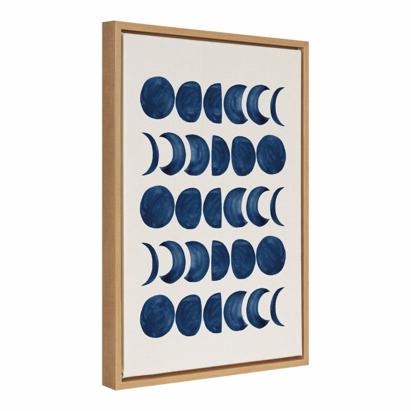 18&#34; x 24&#34; Sylvie Moon Phases Framed Canvas Wall Art by Teju Reval Natural - Kate and Laurel, 3 of 9