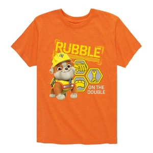 Boys' - Paw Patrol - Rubble & Crew Short Sleeve Graphic T-Shirt - 1 of 4