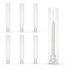 6-Pack 12" Tall Glass Hurricane Candle Holders, 2.2" Taper Candlestick Chimney Tube with Cylinder Sleeves for Wedding Christmas Birthday Decor - 4 of 4