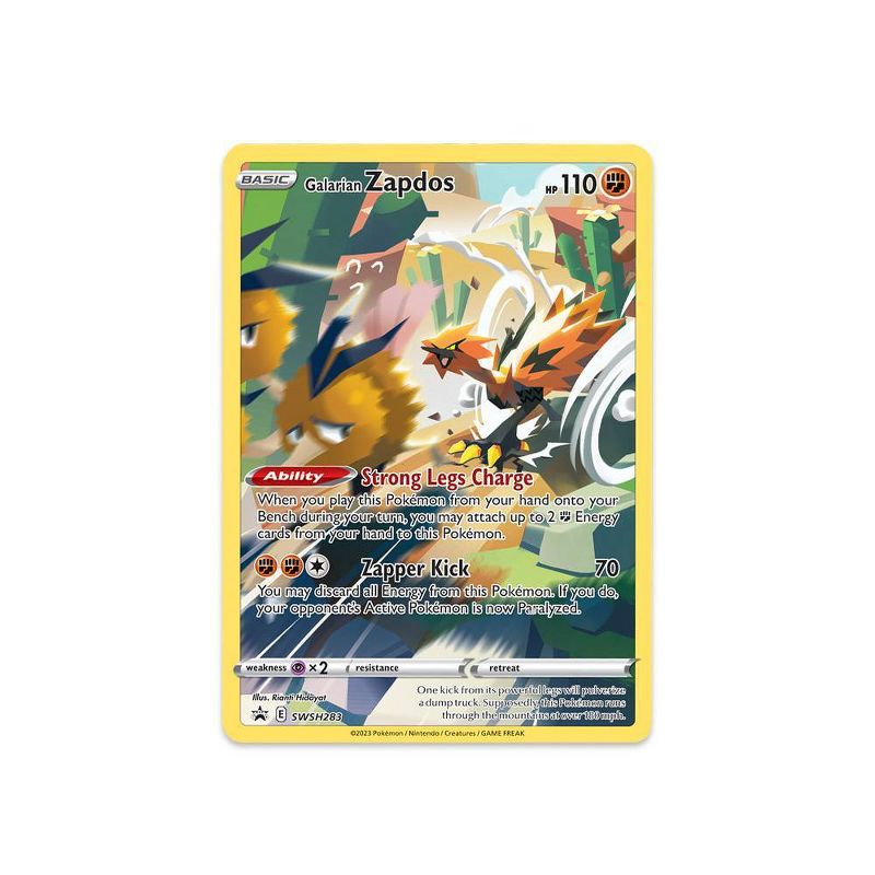 Pokemon Trading Card Game: Crown Zenith Tin - Galarian Zapdos &#8211; 4 Booster Packs, 2 of 4
