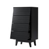 Grungis Wooden Dressers with Storage,4 Drawers Vintage-style and Bevel Design Double Dresser for Bedroom - 4 of 4
