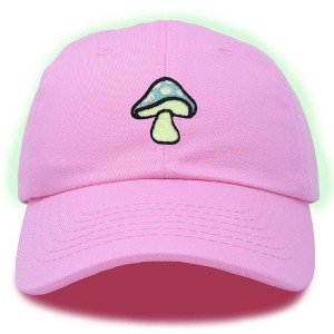 Dalix Mushroom Embroidered Fungi Magic Dad Hat Cotton Baseball Cap Adjustable Mens - 1 of 4