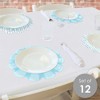 Big Dot of Happiness Blue Stripes - Simple Party Round Table Decorations - Paper Chargers - Place Setting For 12 - 2 of 4