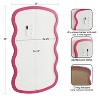 Kate & Laurel All Things Decor 24"X36" Holbrook Wavy Magnetic Dry Erase Board Pink - 2 of 4