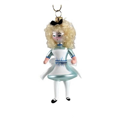 Italian Ornaments 4.0" Petite Alice In Blue Dress Ornament Italian Wonderland  -  Tree Ornaments