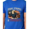 Men's 4th of July Stars Stripes and Strikeouts Patriotic Funny T-Shirt - 4 of 4