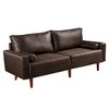 XIZZI Modern Compact 2-Seater Sofa for Small Spaces - Soft Polyester Fabric, Sponge & Plush Filling, Solid Wood Frame Loveseat in Multiple Colors - 2 of 4